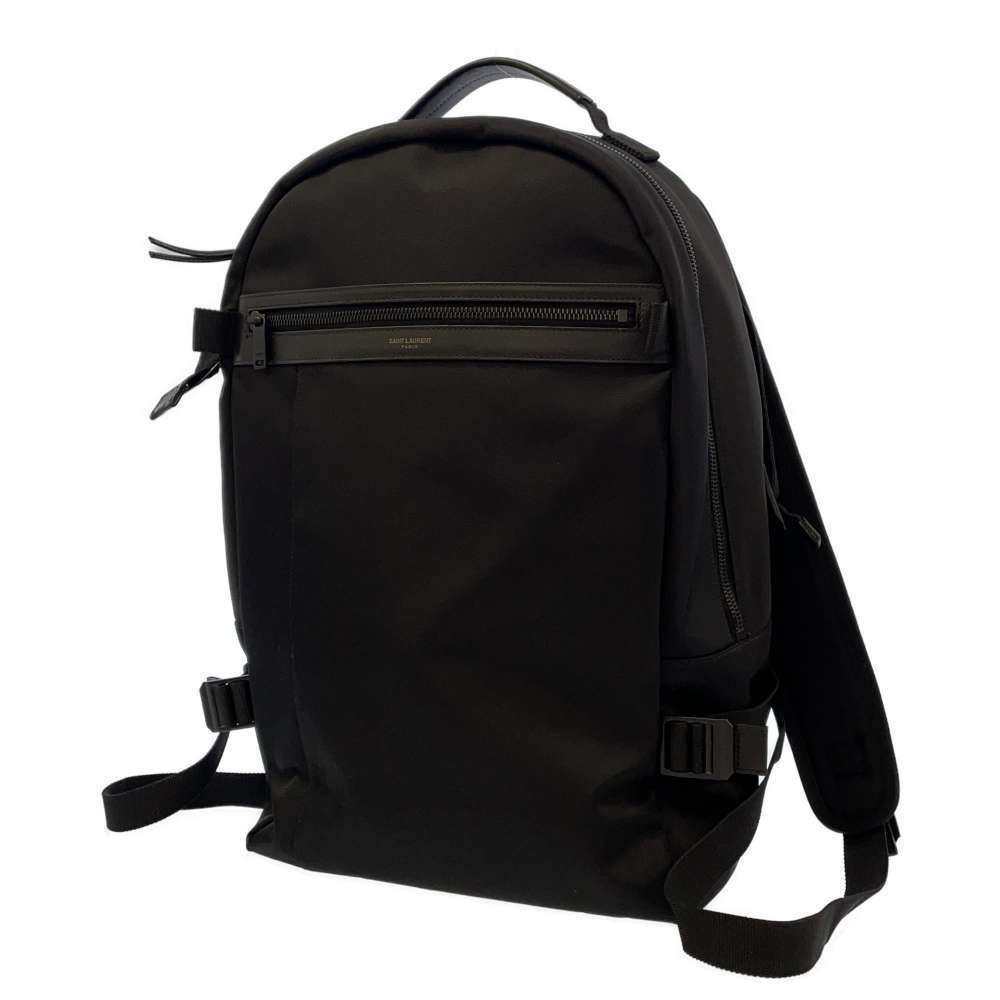 Saint Laurent Paris Rucksack Nylon Backpack Black - Picture 1 of 9